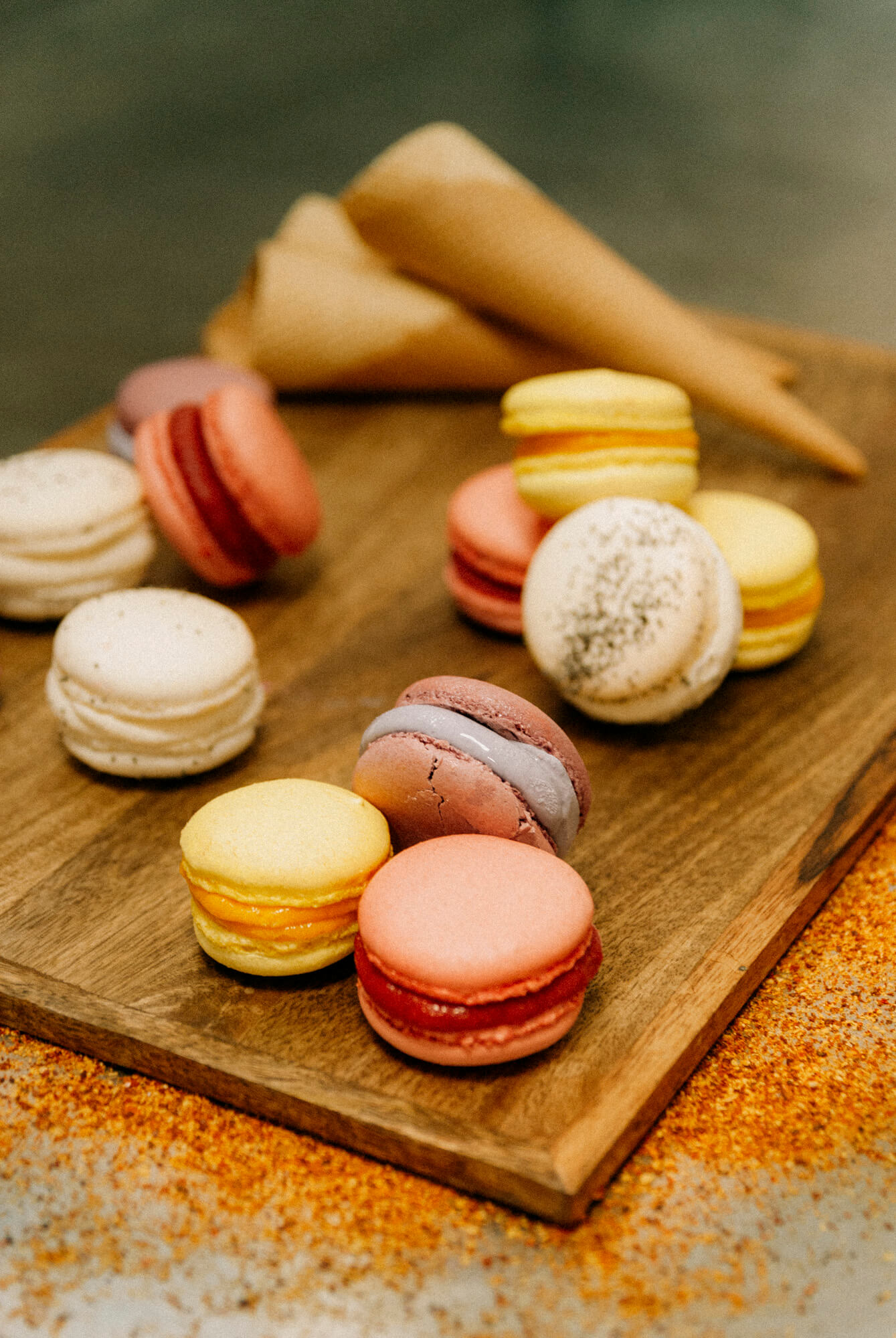 Photographie culinaire - Macarons glacés © Kalao Studio